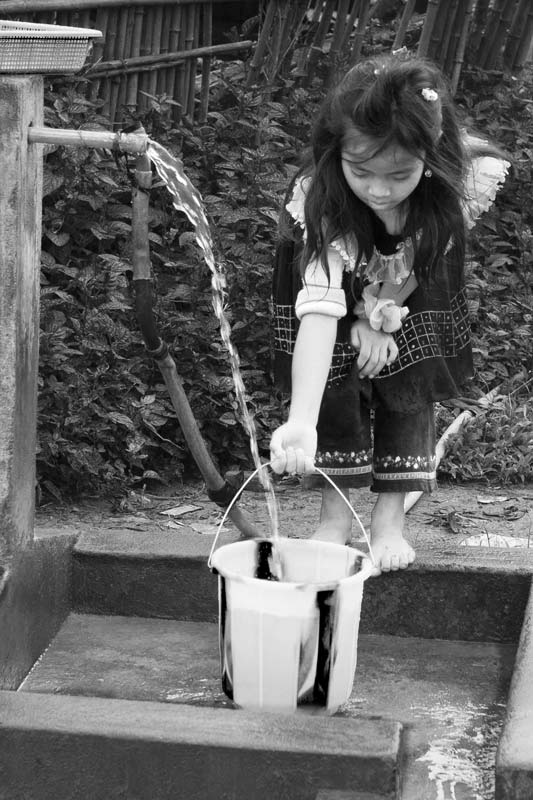 Plastic bucket – East Khasi Hill district, Meghalaya